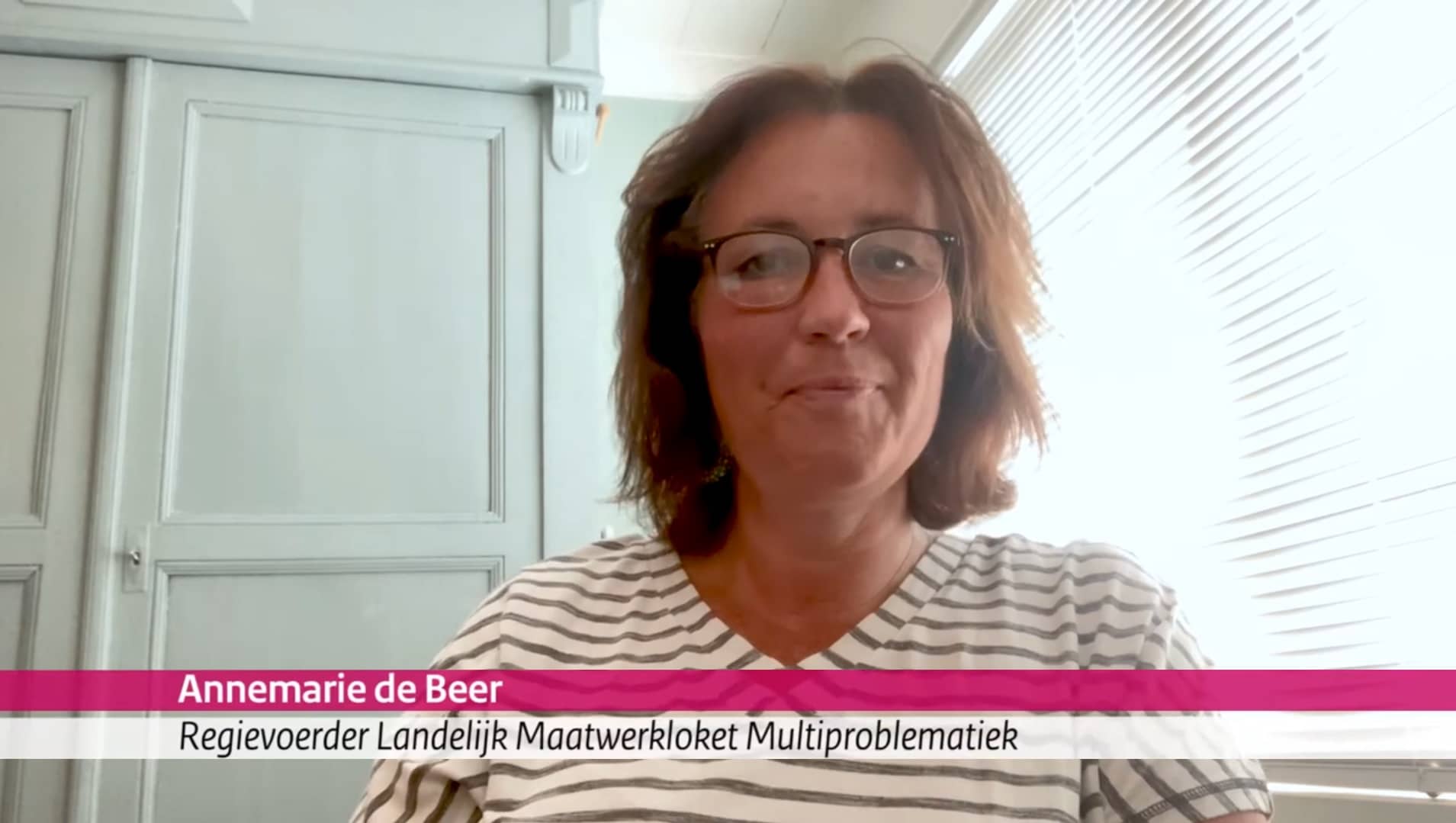 Tekst in beeld: Annemarie de Beer, regievoerder Landelijk Maatwerkloket Multiproblematiek